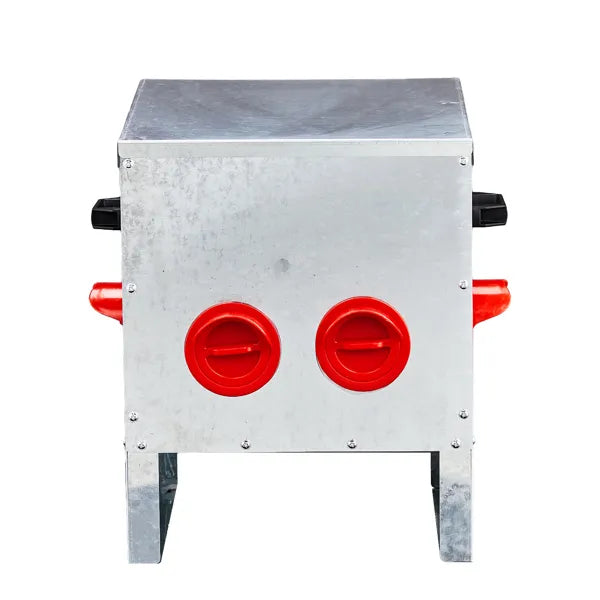 Automatic Chicken Feeder Rodent Proof Metal Poultry Feed Dispenser