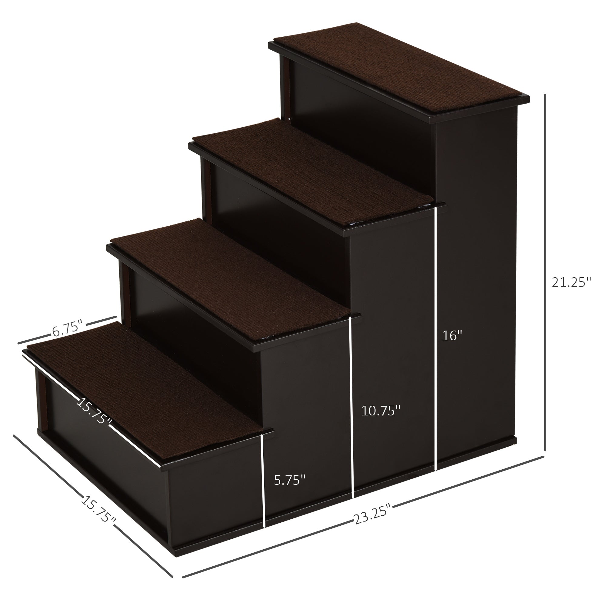 Premium Small Pet Stairs Cushioned Steps for Cats and Dogs