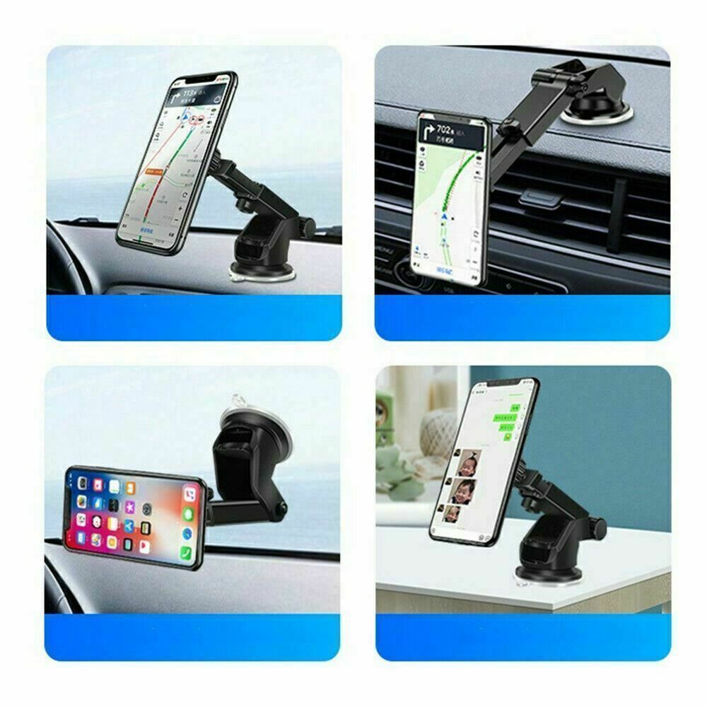 Car Phone Holder Strong Suction Cup Adjustable Dashboard Mount