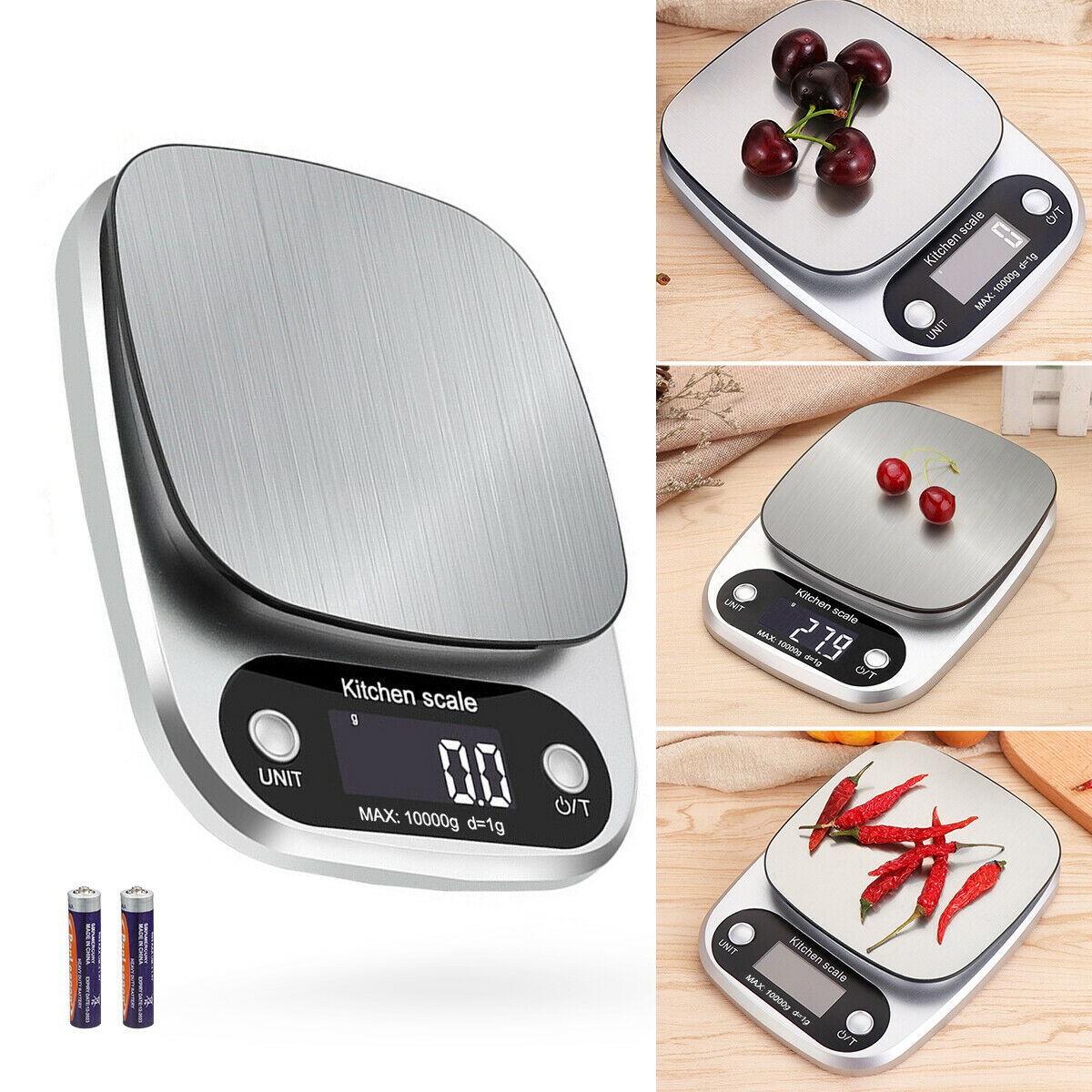 Digital Kitchen Food Diet Scale with Stainless Steel