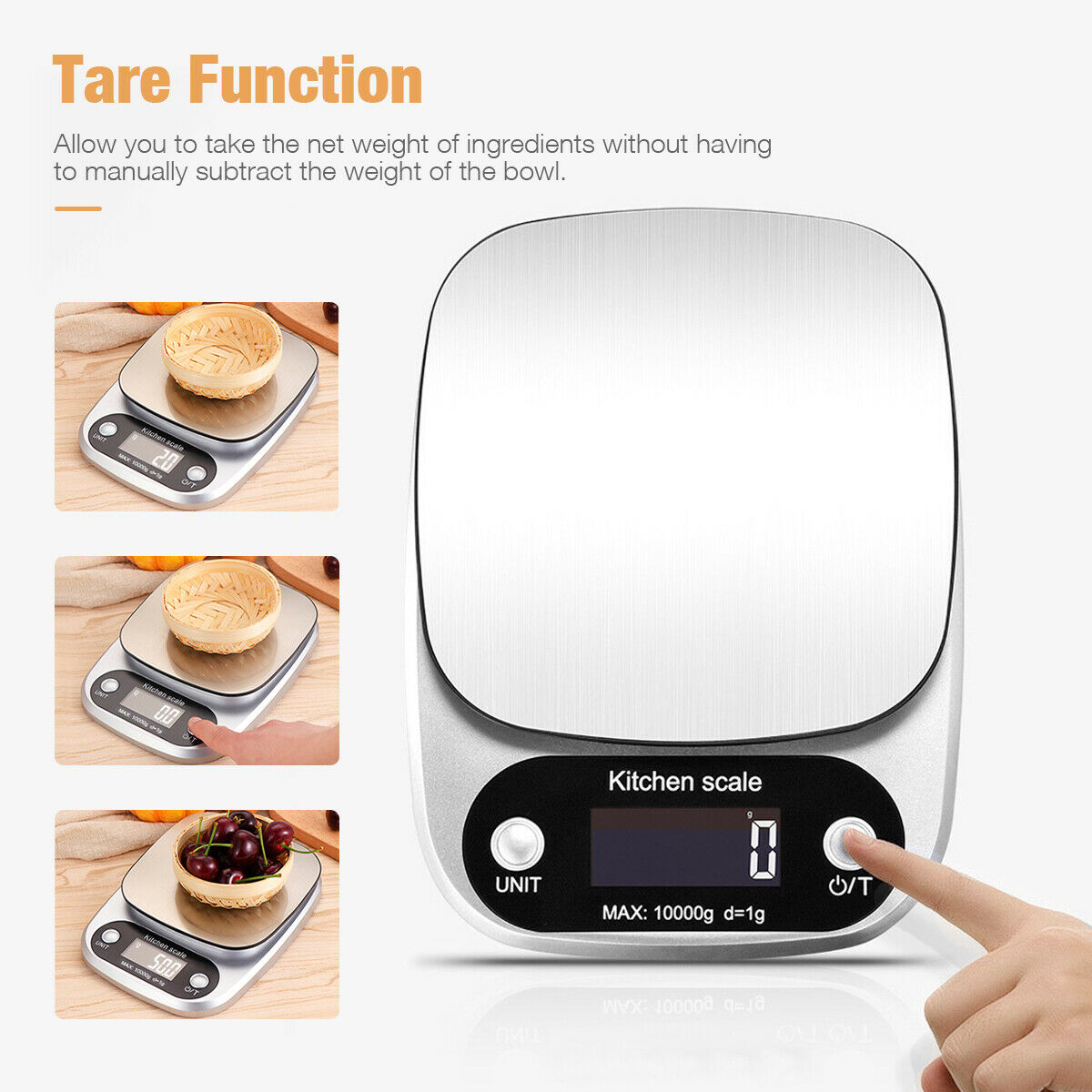 Digital Kitchen Food Diet Scale with Stainless Steel
