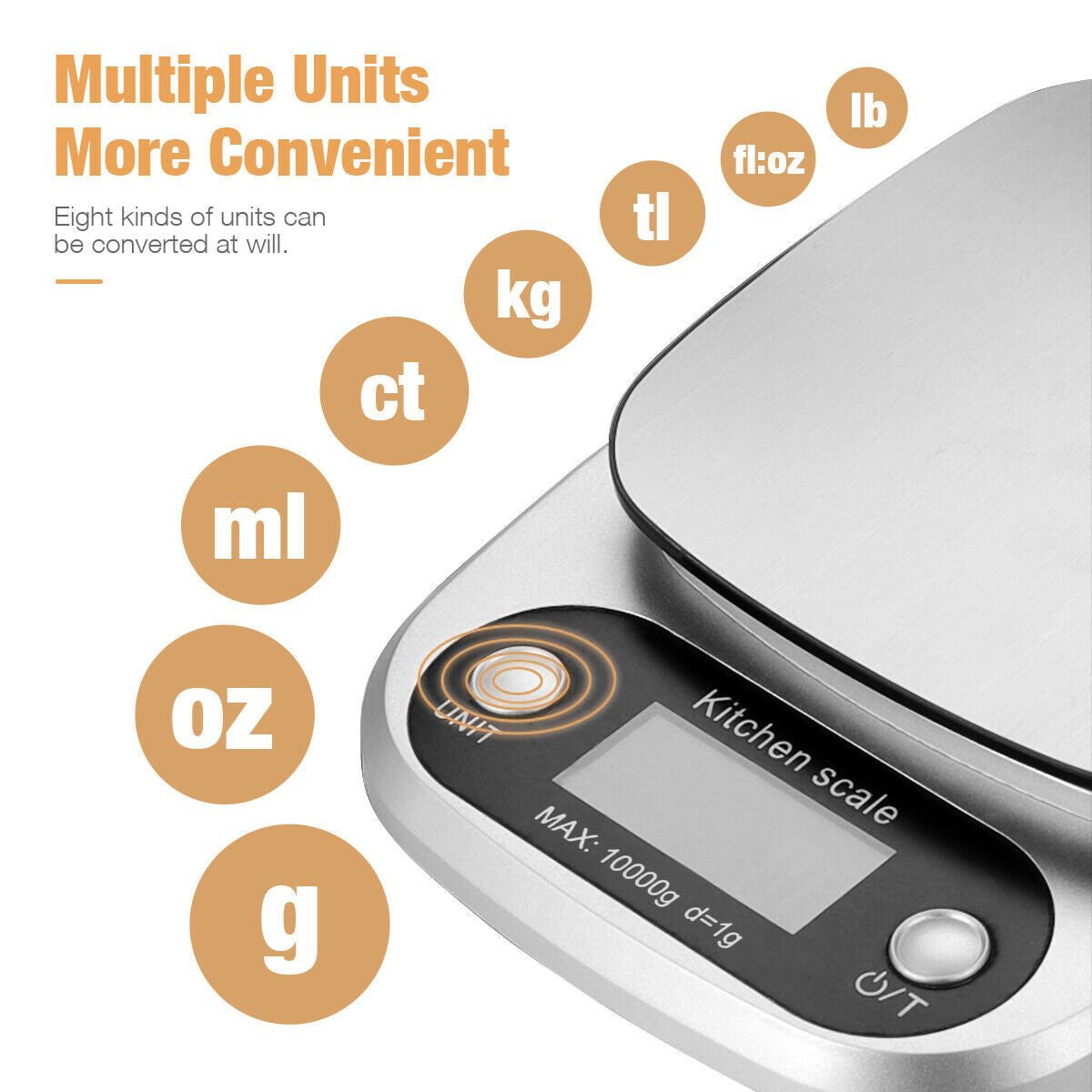 Digital Kitchen Food Diet Scale with Stainless Steel