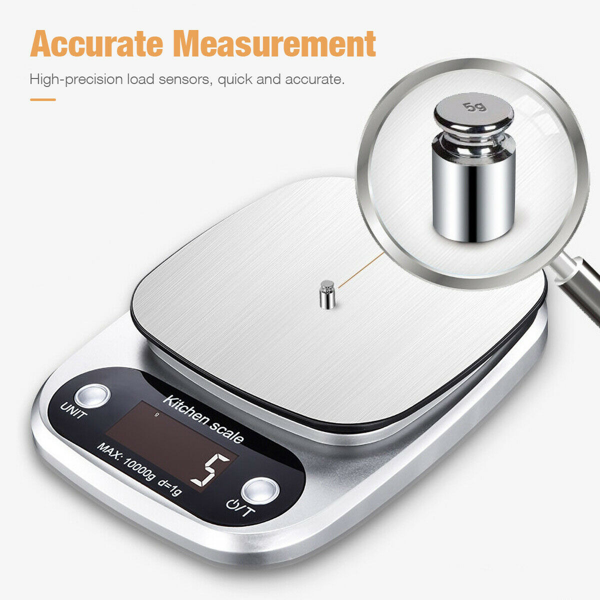 Digital Kitchen Food Diet Scale with Stainless Steel