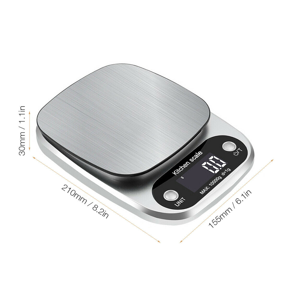 Digital Kitchen Food Diet Scale with Stainless Steel