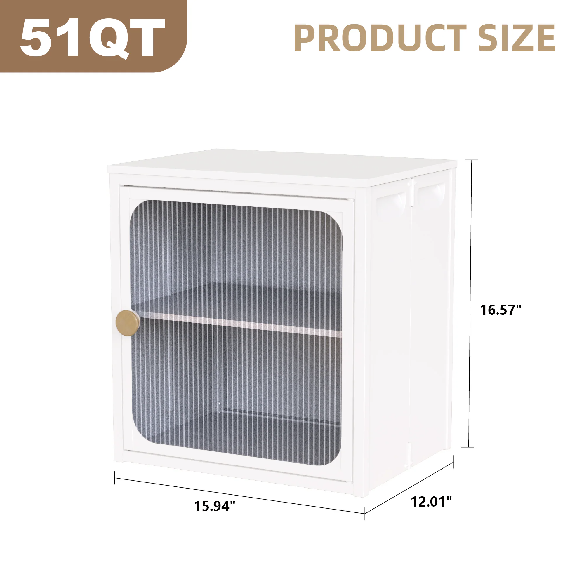 Heavy Duty Foldable Storage Cabinet with Door Steel-Wood Build
