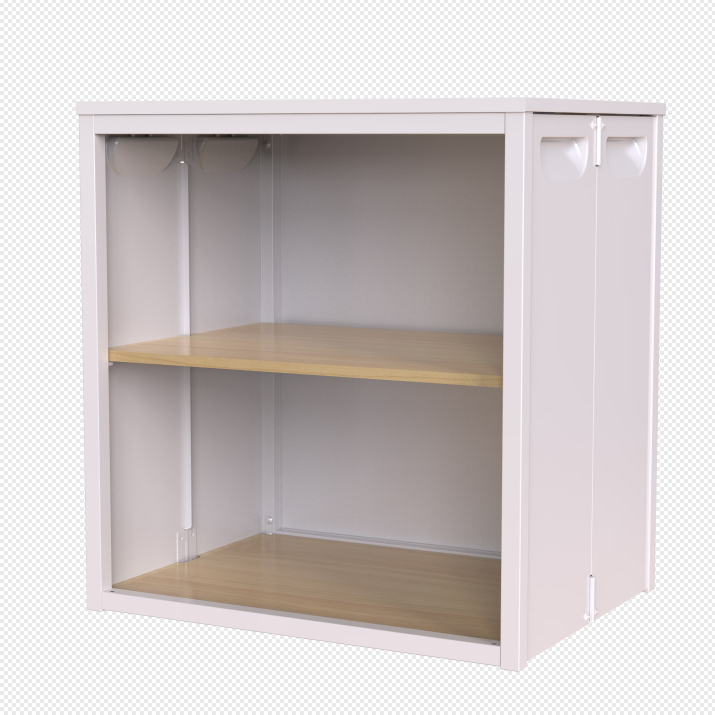 Heavy Duty Foldable Storage Cabinet with Door Steel-Wood Build