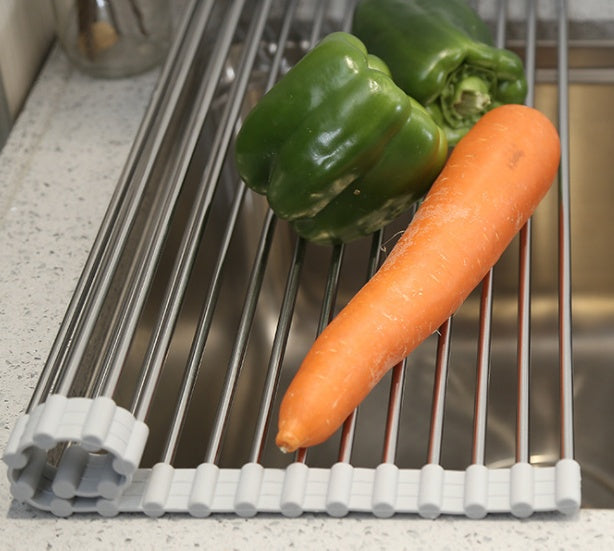 Folding Stainless Steel Kitchen Sink Rack