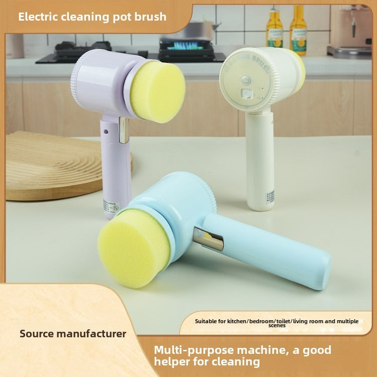 Electric Cleaning Brush with Multiple Brush Heads for Deep Cleaning
