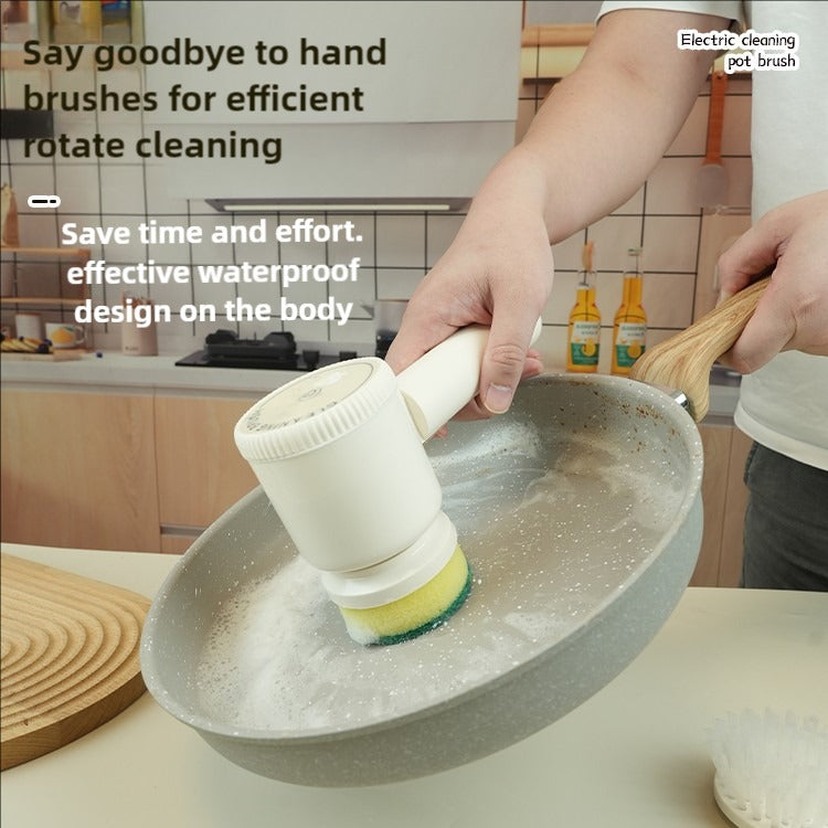 Electric Cleaning Brush with Multiple Brush Heads for Deep Cleaning