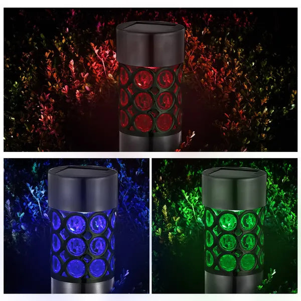 Color Changing Solar Garden Lights Waterproof RGB Outdoor Decor