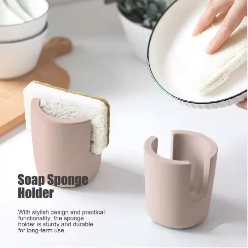 Premium Diatom Mud Sponge Rack Kitchen & Bathroom Sink Caddy