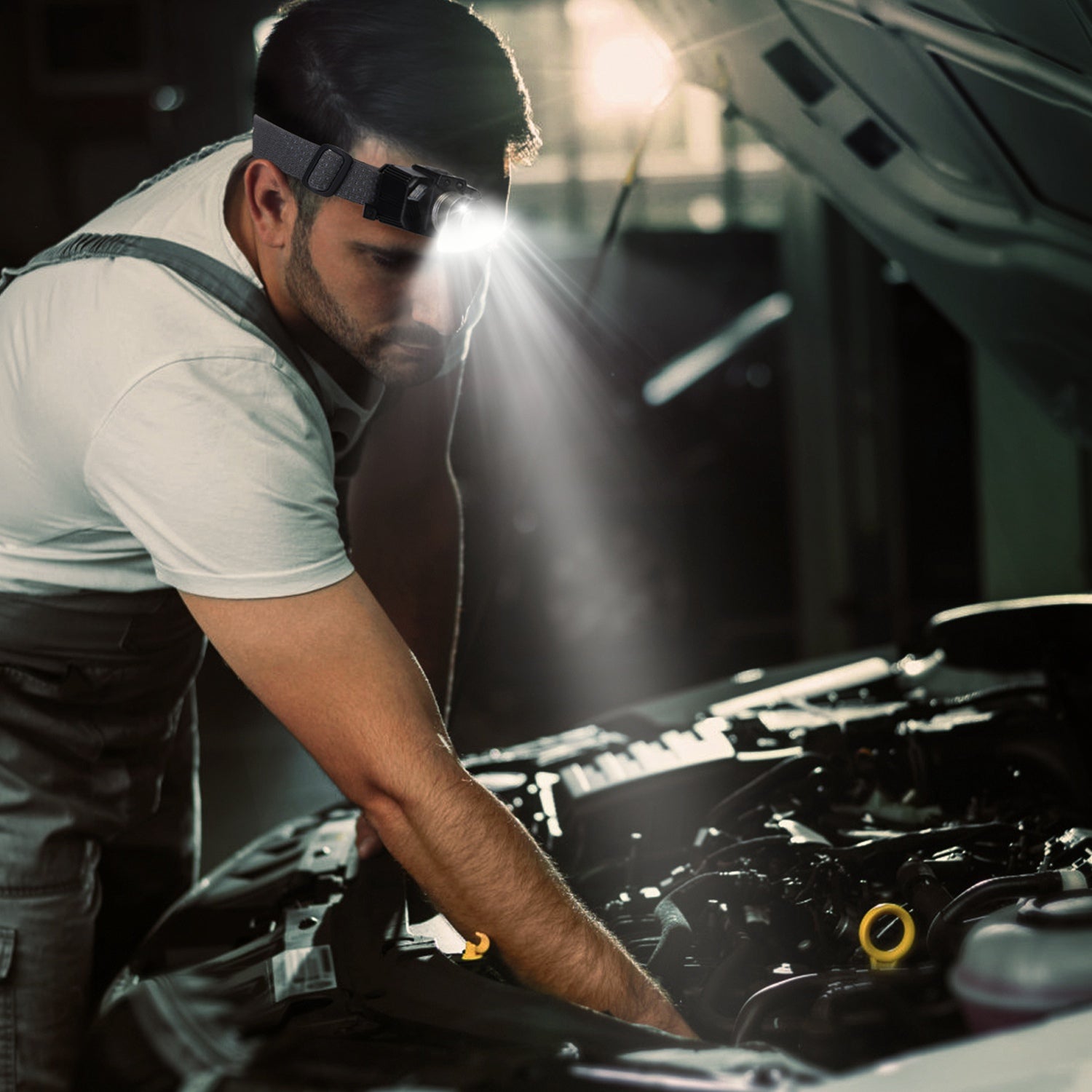 Powerful Motion Sensor LED Headlamp Zoomable Rechargeable