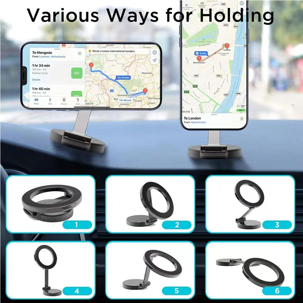 Magnetic Car Phone Mount Adjustable 360 Rotation Strong Holder