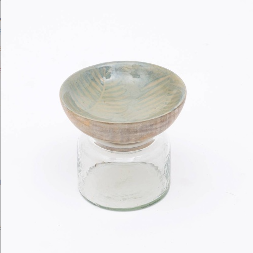 350ML Glass Storage Jar with Wooden Lid