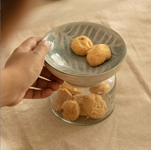 350ML Glass Storage Jar with Wooden Lid