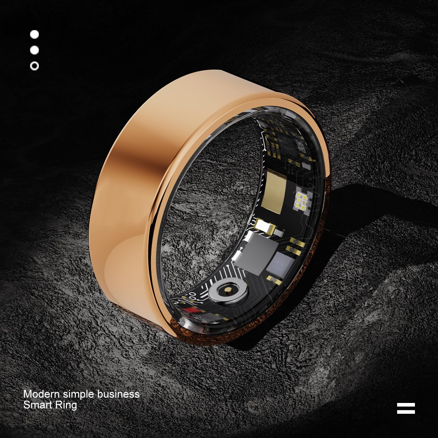IP68 Waterproof Smart Ring Health Tracker Fitness Sleep Heart Rate Blood Oxygen
