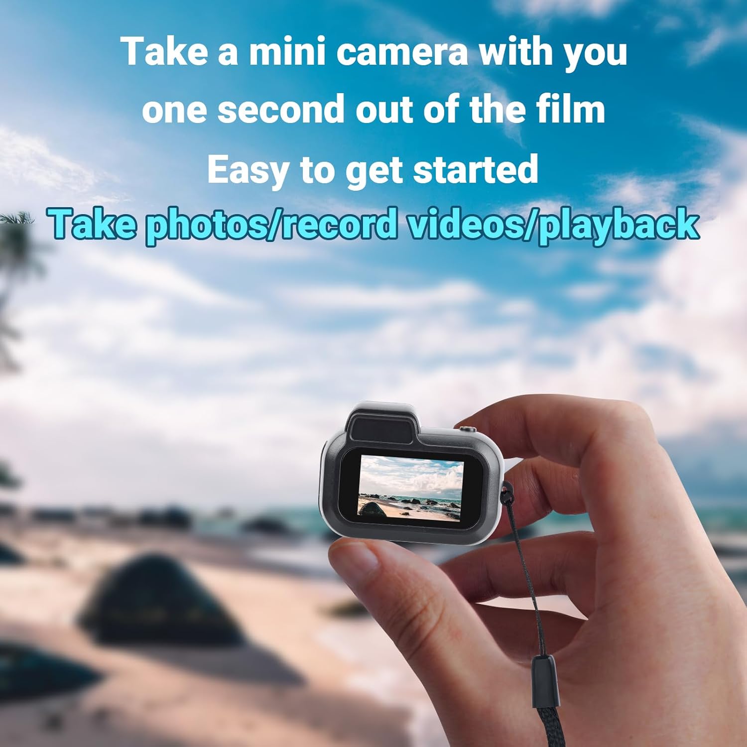Key Chain Mini Camera 1080P Pocket Recorder with 32GB Card