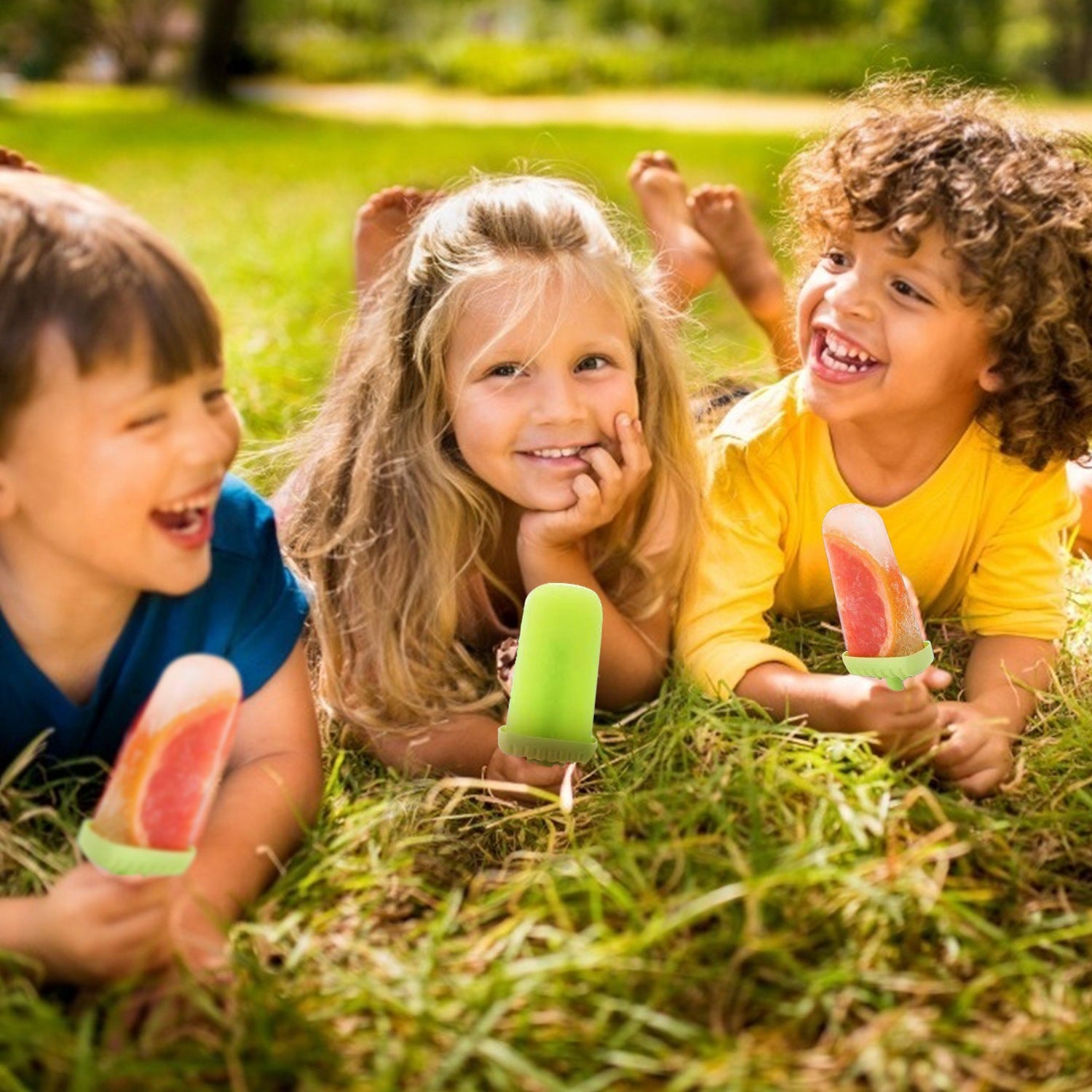 6 Cavity Reusable Popsicle Molds Ice Cream Maker