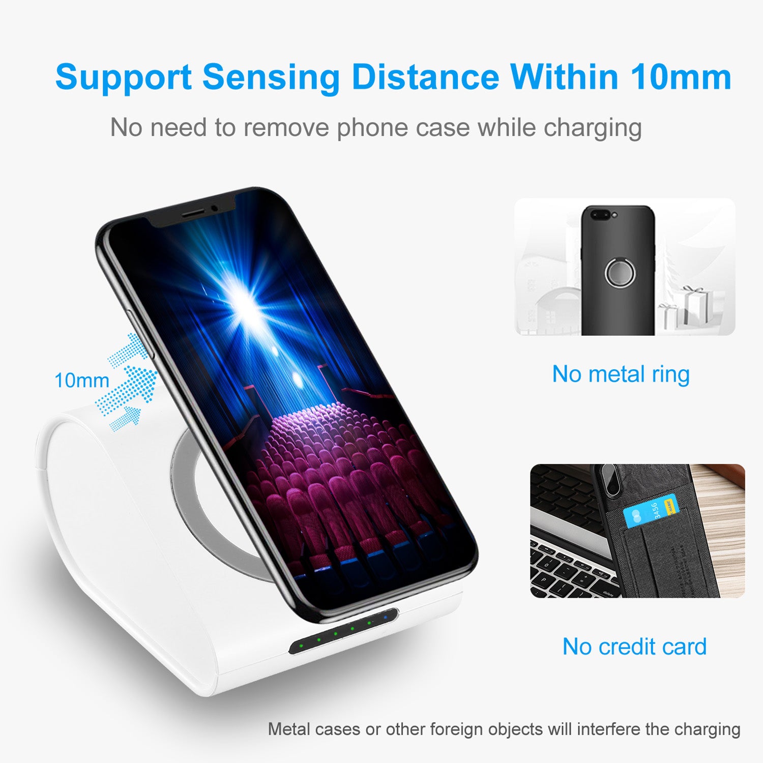 Qi Wireless Power Bank Fast Charging Portable Charger Backup