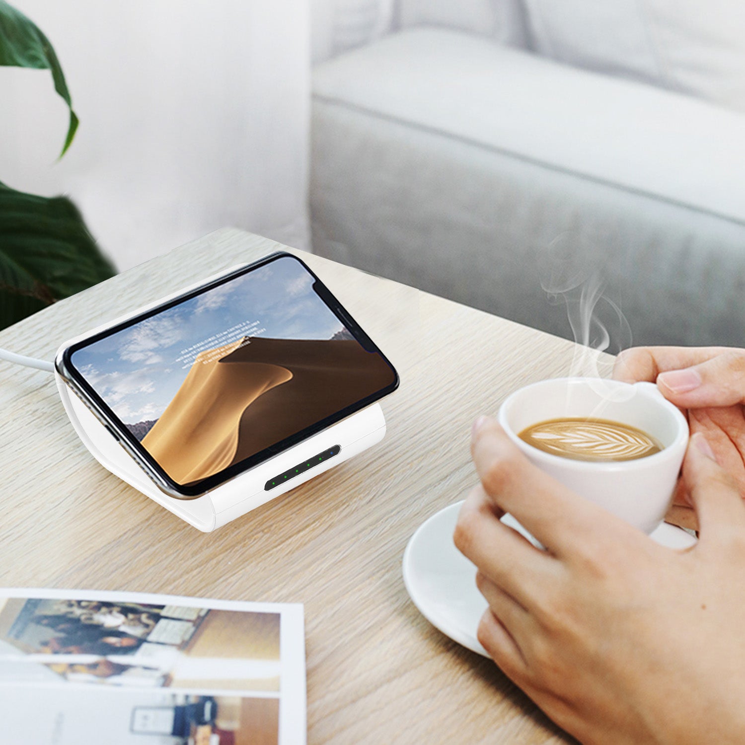 Qi Wireless Power Bank Fast Charging Portable Charger Backup