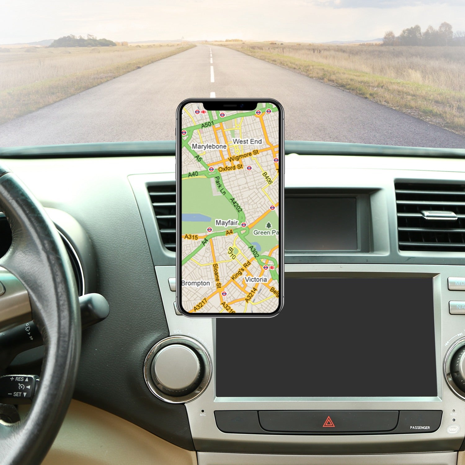Magnetic Qi Wireless Car Charger Fast Charging Phone Mount