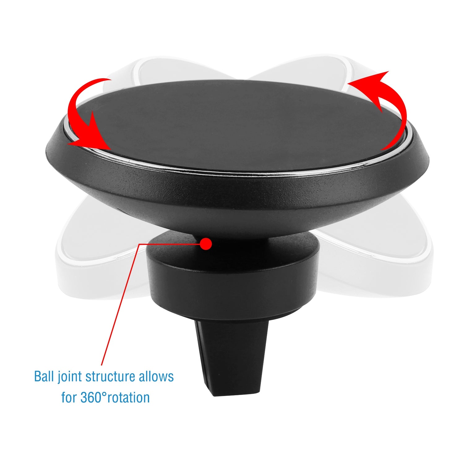 Magnetic Qi Wireless Car Charger Fast Charging Phone Mount
