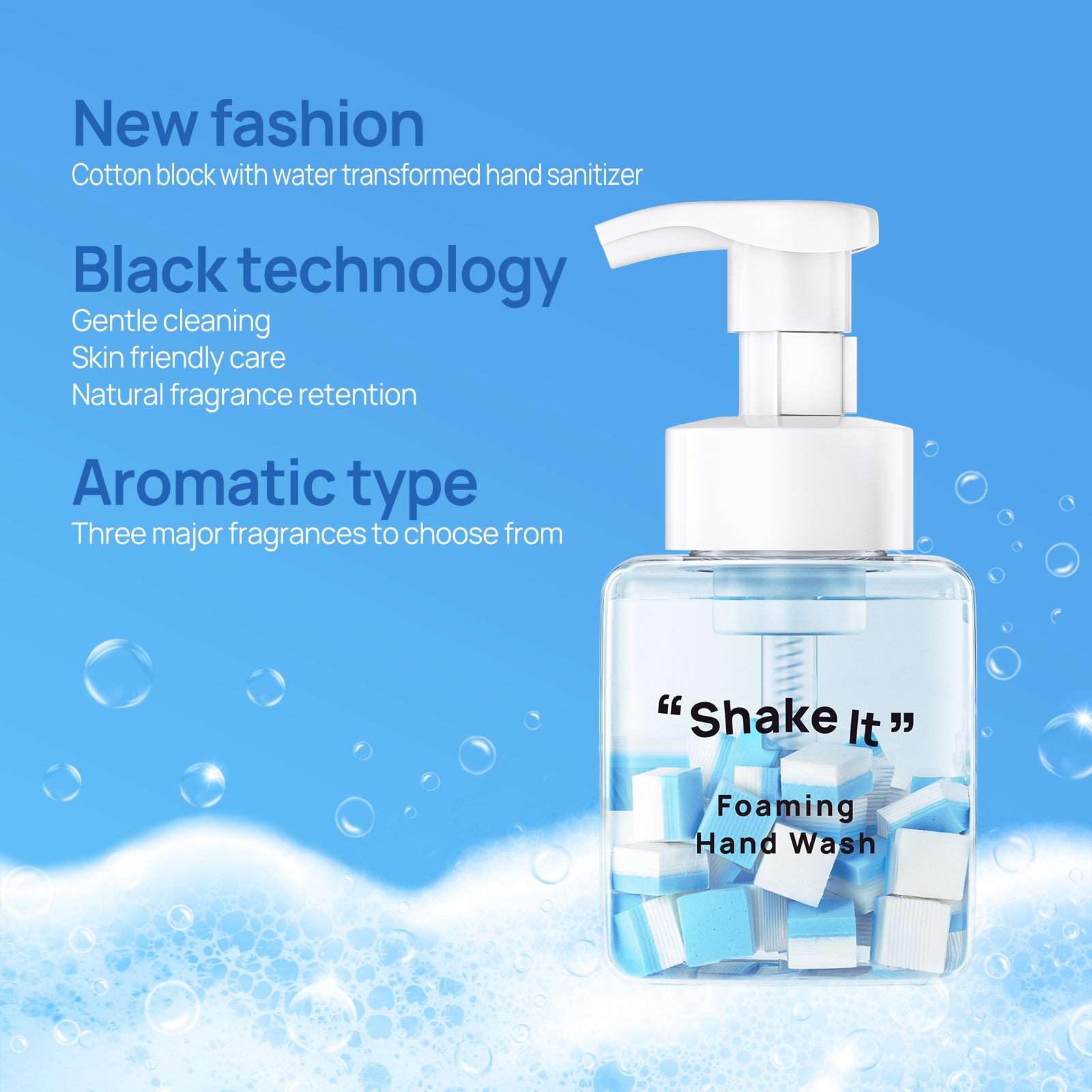 Eco-Friendly Foaming Hand Sanitizer Tablets with Fresh Scents