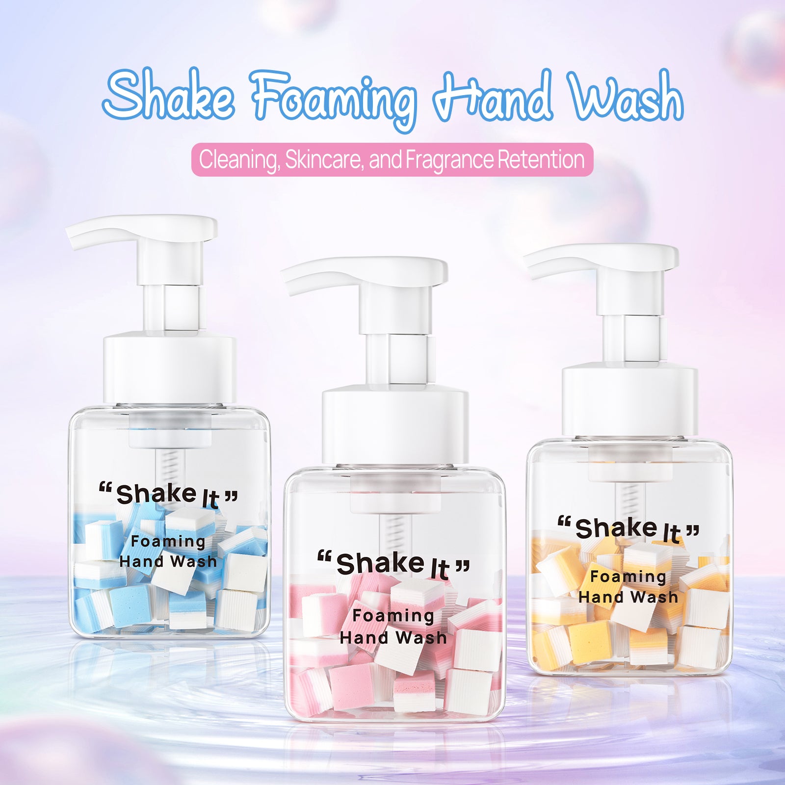 Eco-Friendly Foaming Hand Sanitizer Tablets with Fresh Scents
