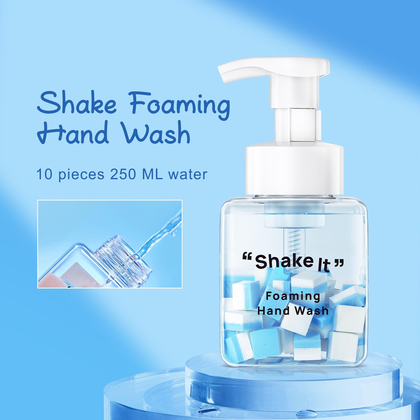 Eco-Friendly Foaming Hand Sanitizer Tablets with Fresh Scents