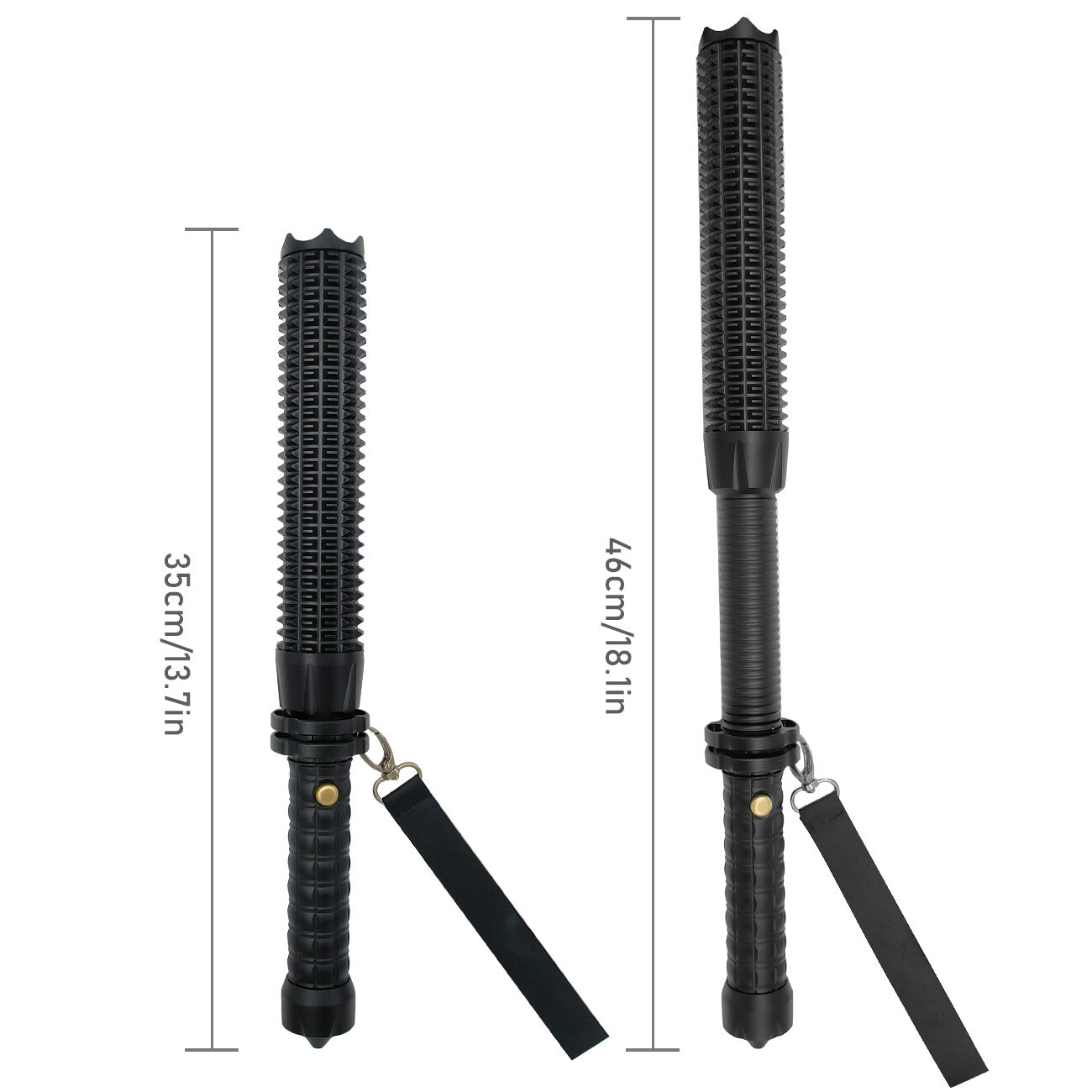 Heavy Duty Zoom Flashlight Emergency Hammer Rechargeable Torch