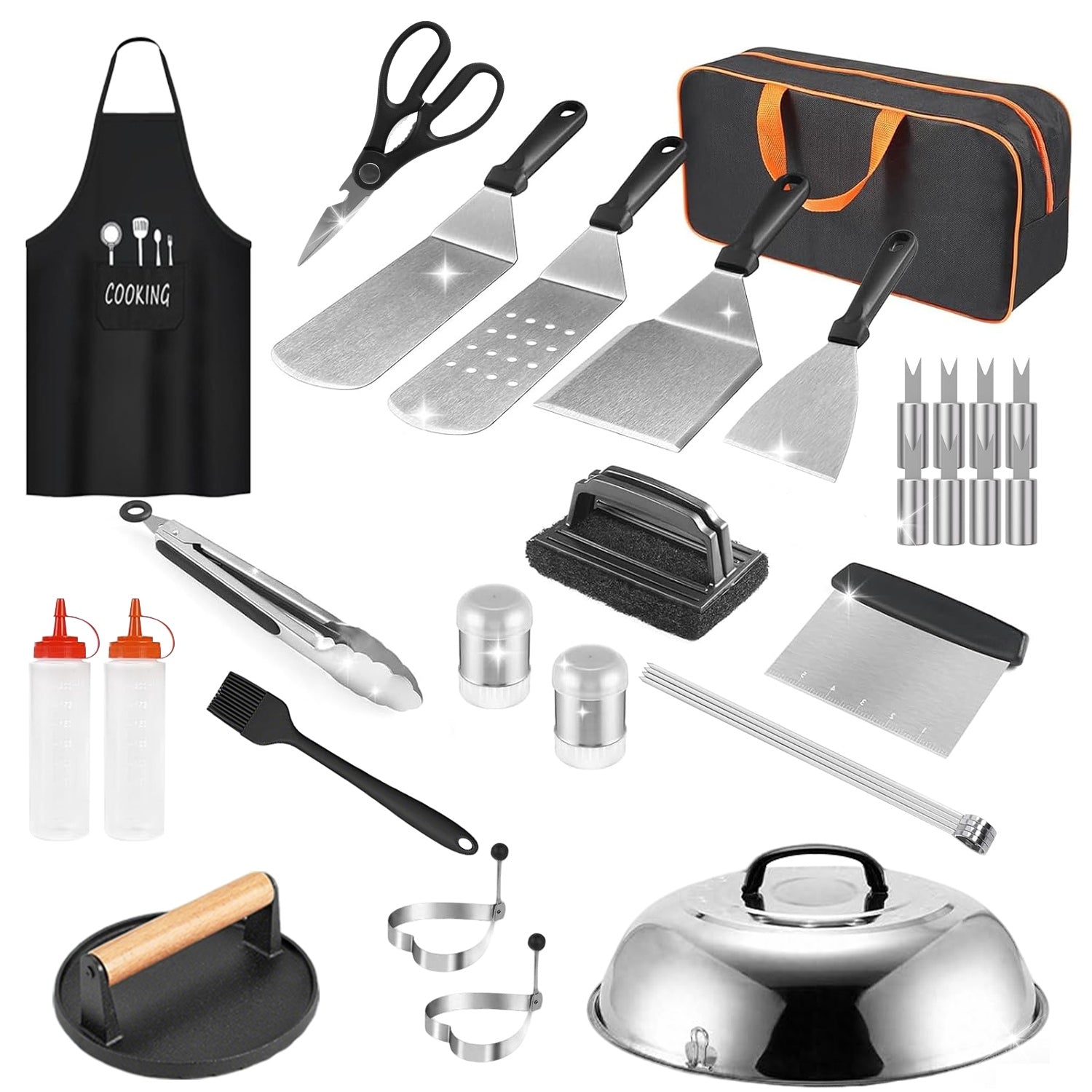 31PCS Griddle Accessories Kit Complete BBQ Grill Tool Set