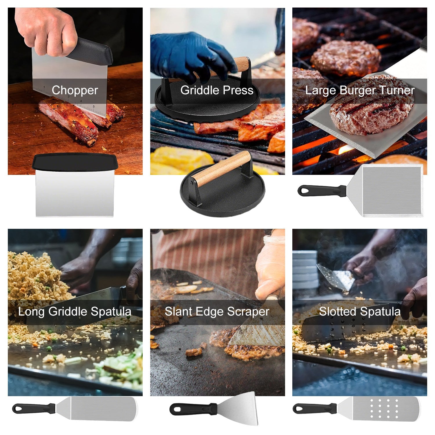 31PCS Griddle Accessories Kit Complete BBQ Grill Tool Set