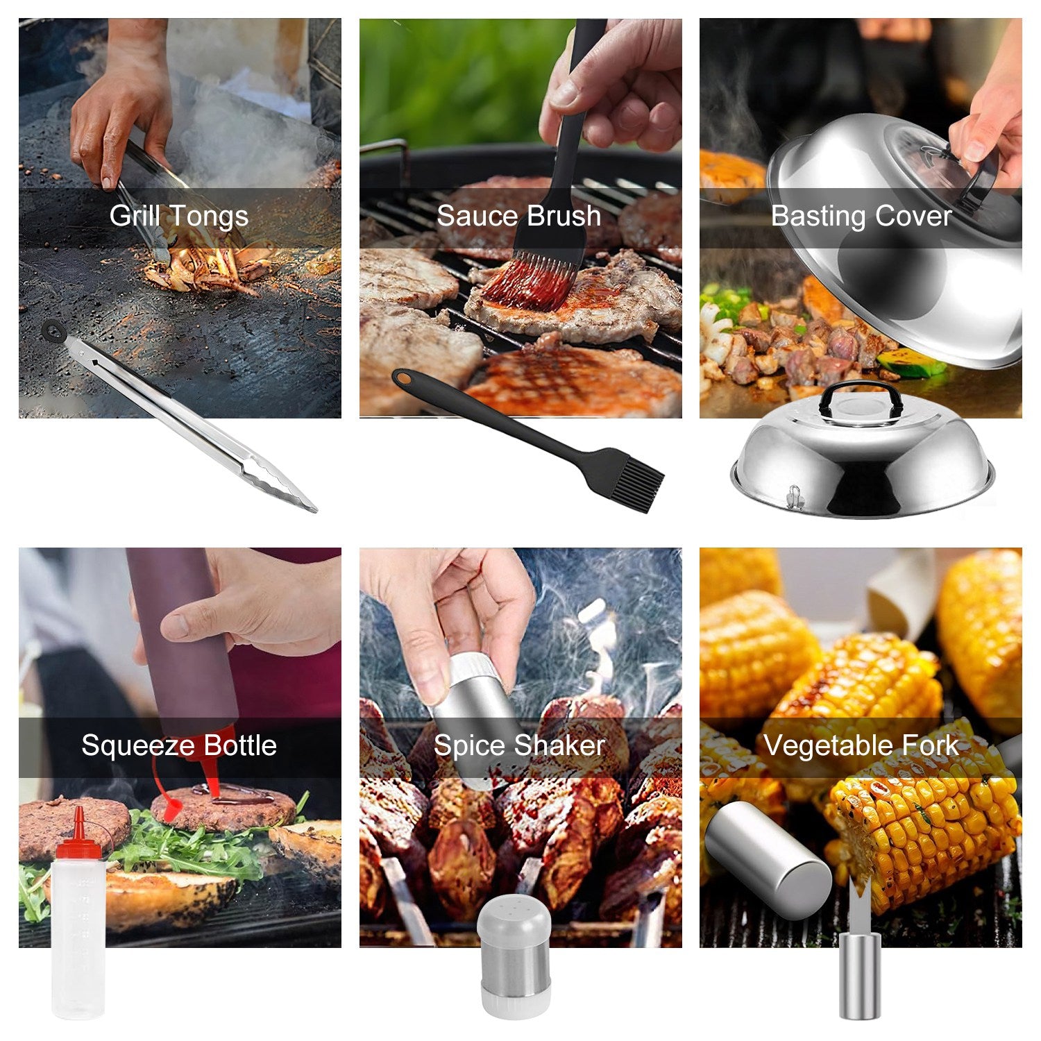 31PCS Griddle Accessories Kit Complete BBQ Grill Tool Set