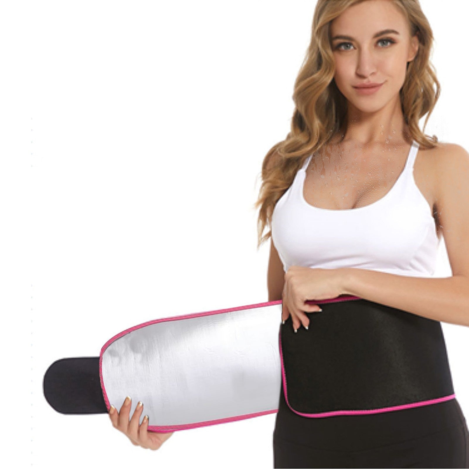 Waist Trimmer Belt Sweat Slim Wrap for Men & Women Fitness