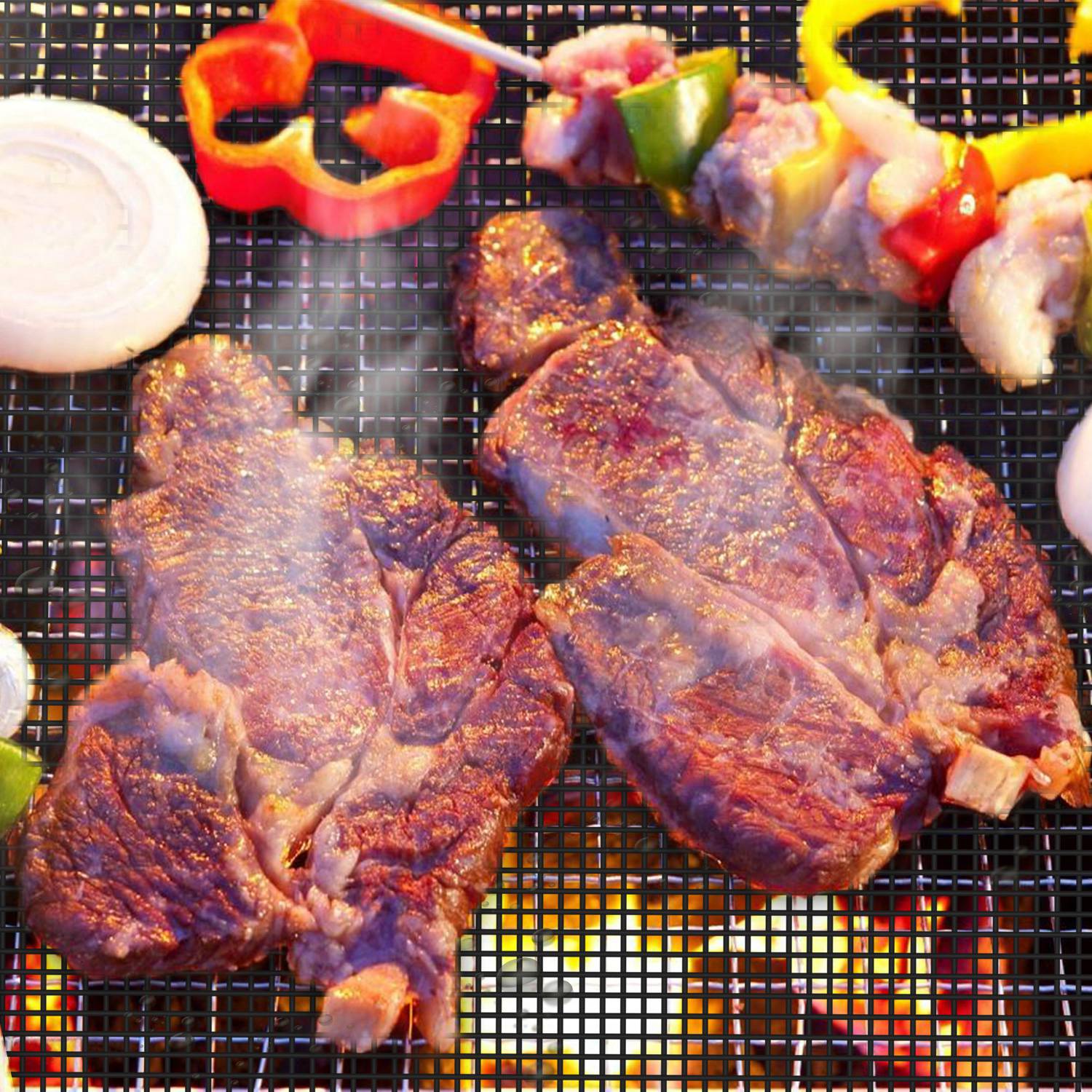 Non Stick Reusable Grill Mat for BBQ and Oven