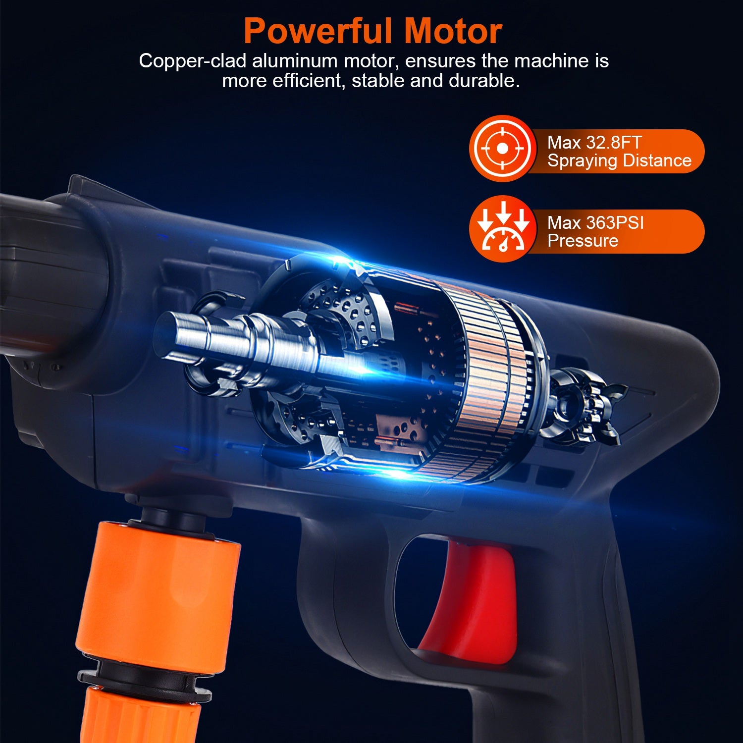 Cordless Pressure Washer Portable High Power Car Cleaner 48V