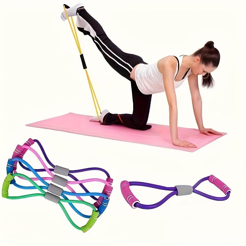 8-Shaped Elastic Resistance Workout Band for Fitness, Strength & Toning