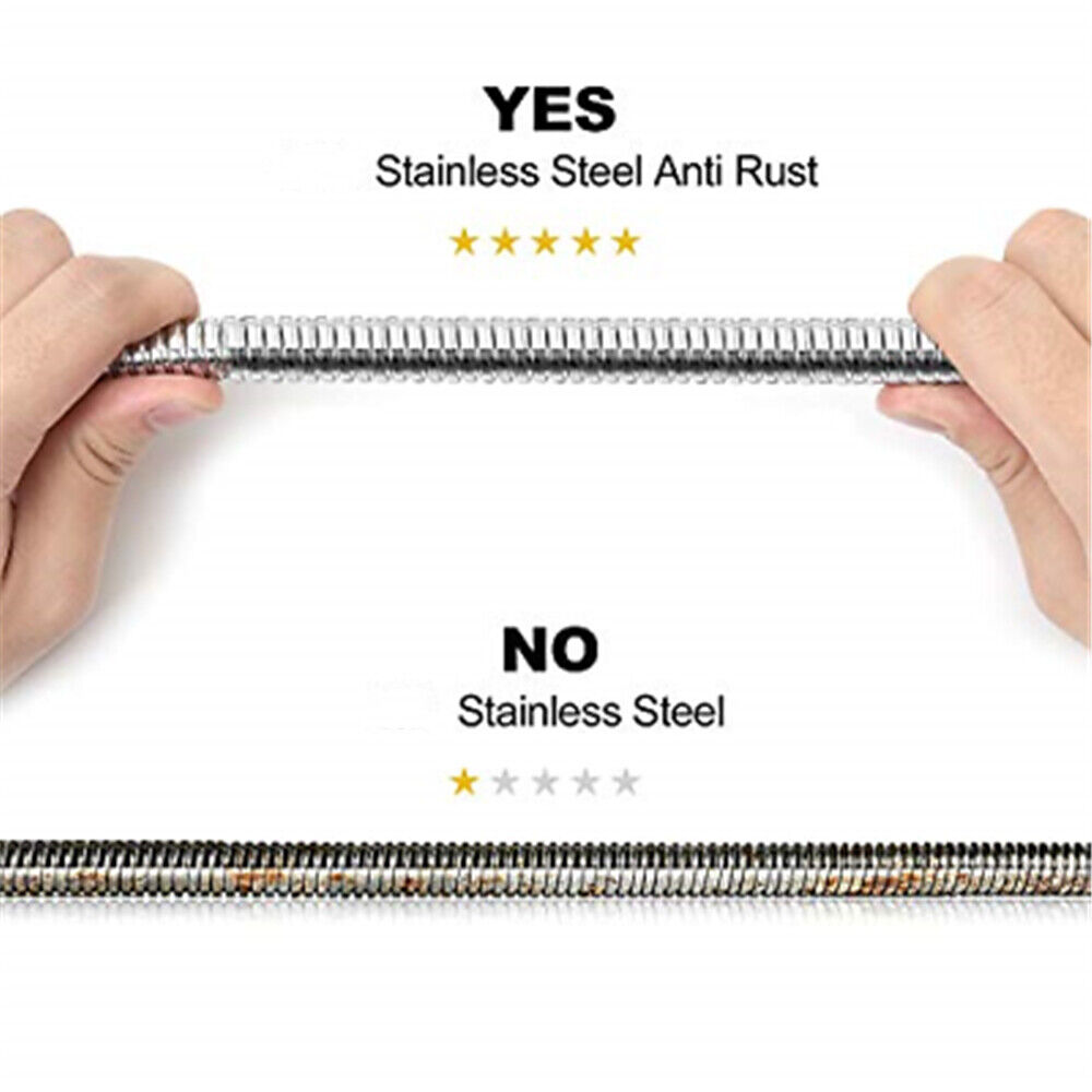 3m Stainless Steel Shower Hose Extra Long Anti-Twist 118 Inch