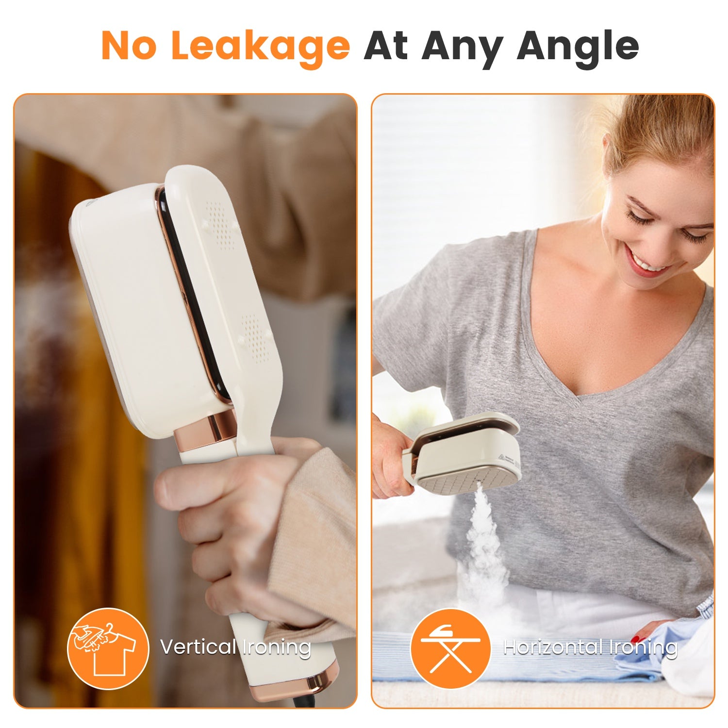Powerful 3 in 1 Steam Iron Portable Travel Garment Steamer