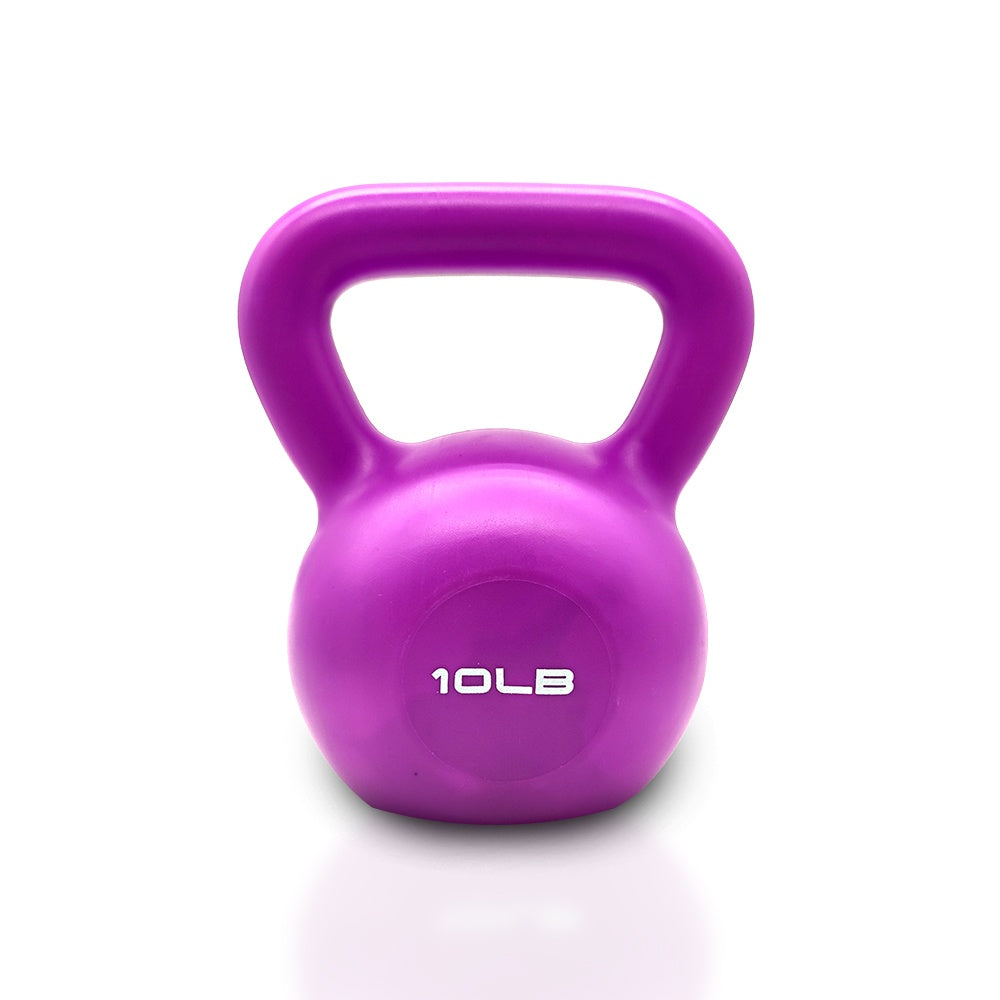 10lbs Kettlebell Weight Set Vinyl Coated for Women Home Workout with Wide Handle