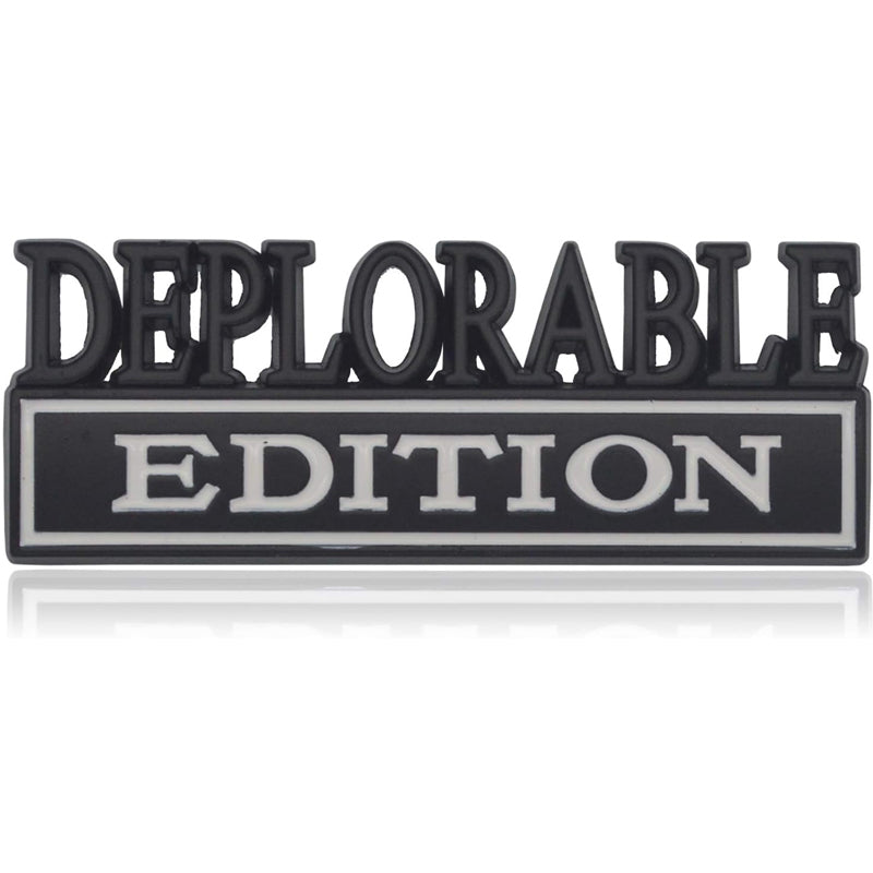 2PCS Deplorable Edition 3D Metal Car Emblem Badge Sticker