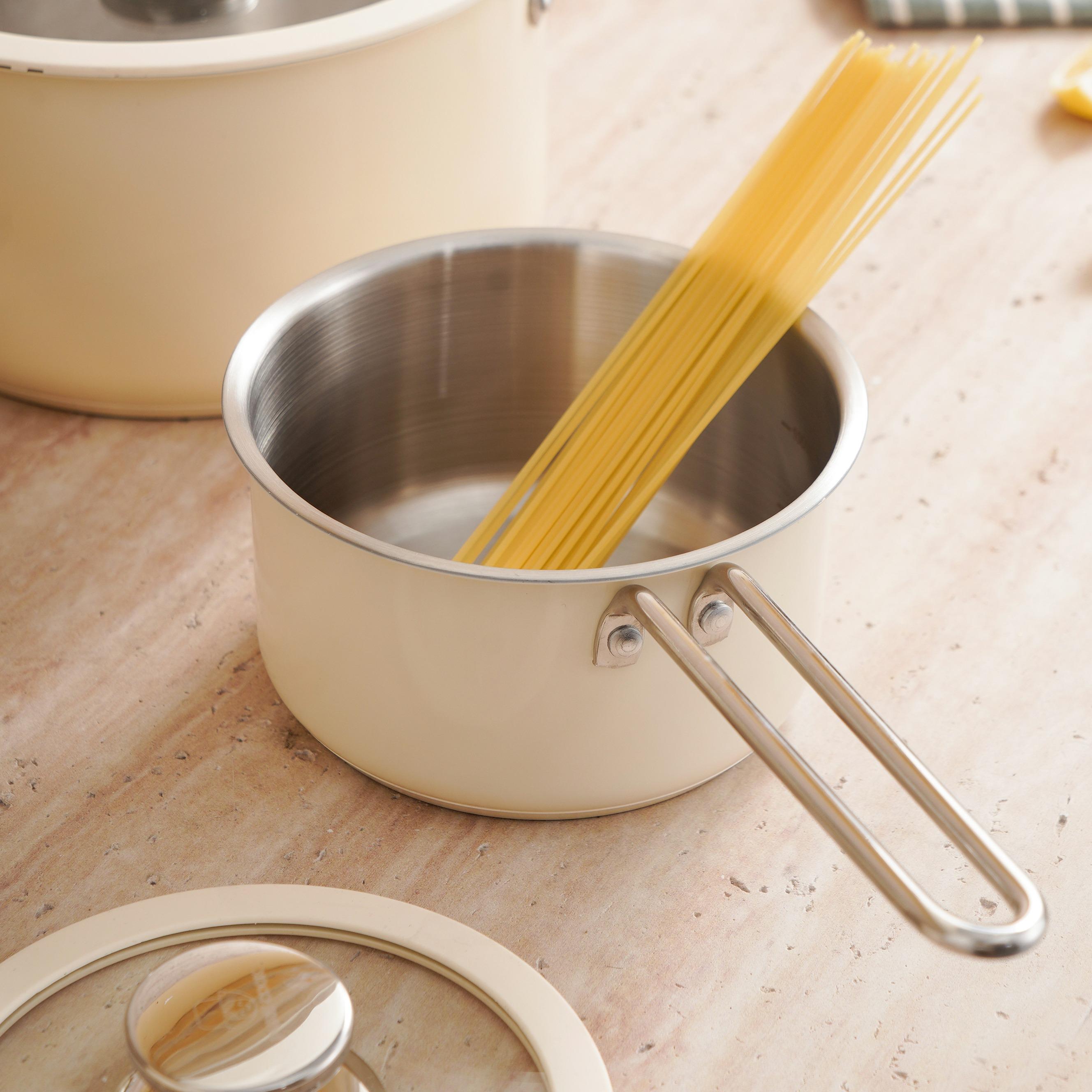 16cm 304 Stainless Steel Milk Pan with Lid