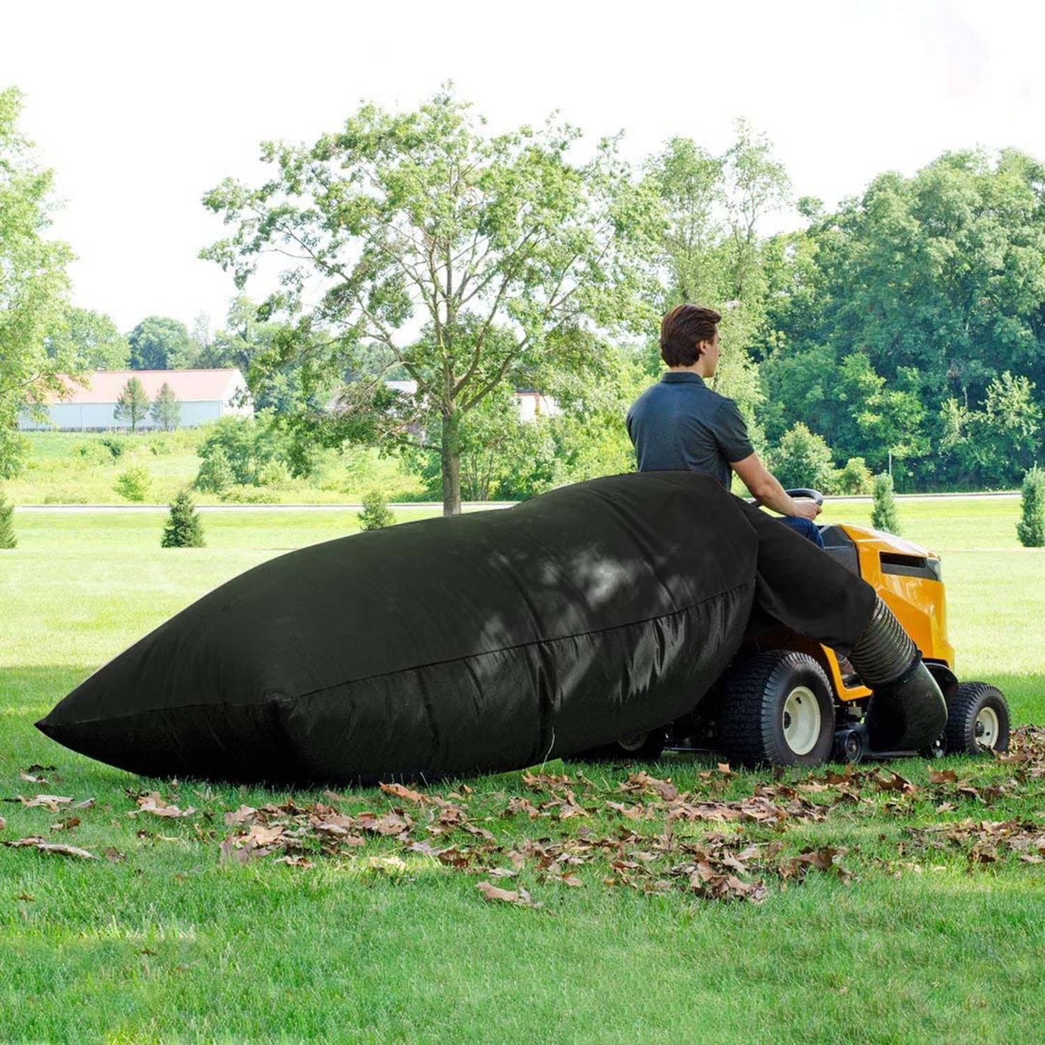 Lawn Tractor Leaf Bag 54 Cubic Ft Garden Waste Collector