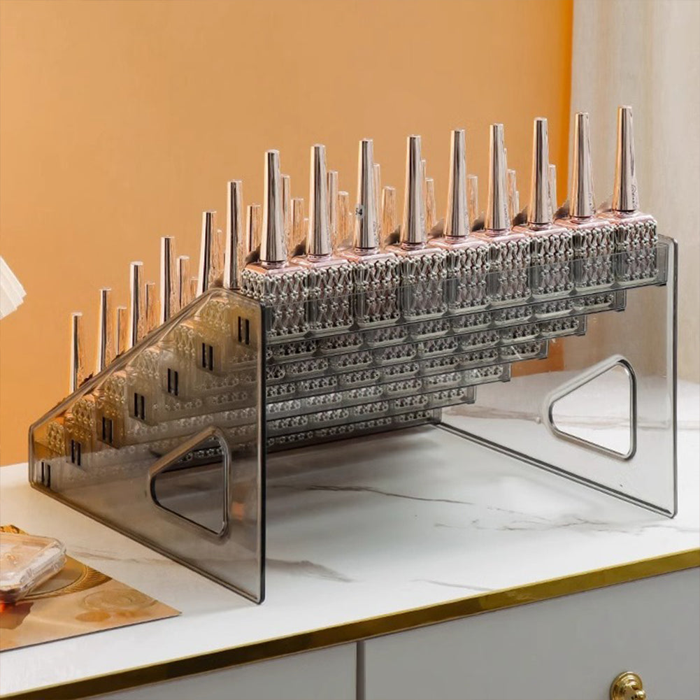 7-Tier Acrylic Card Display Rack Clear Organizer Shelf Stand