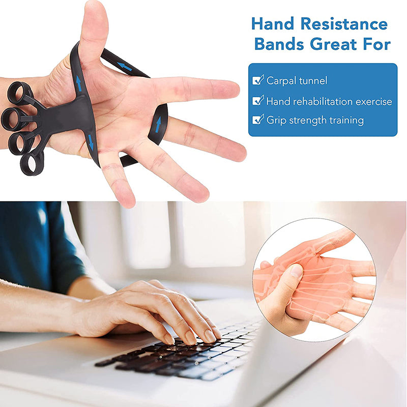 Silicone Finger Stretcher Hand Grip Trainer for Arthritis Relief & Rehabilitation