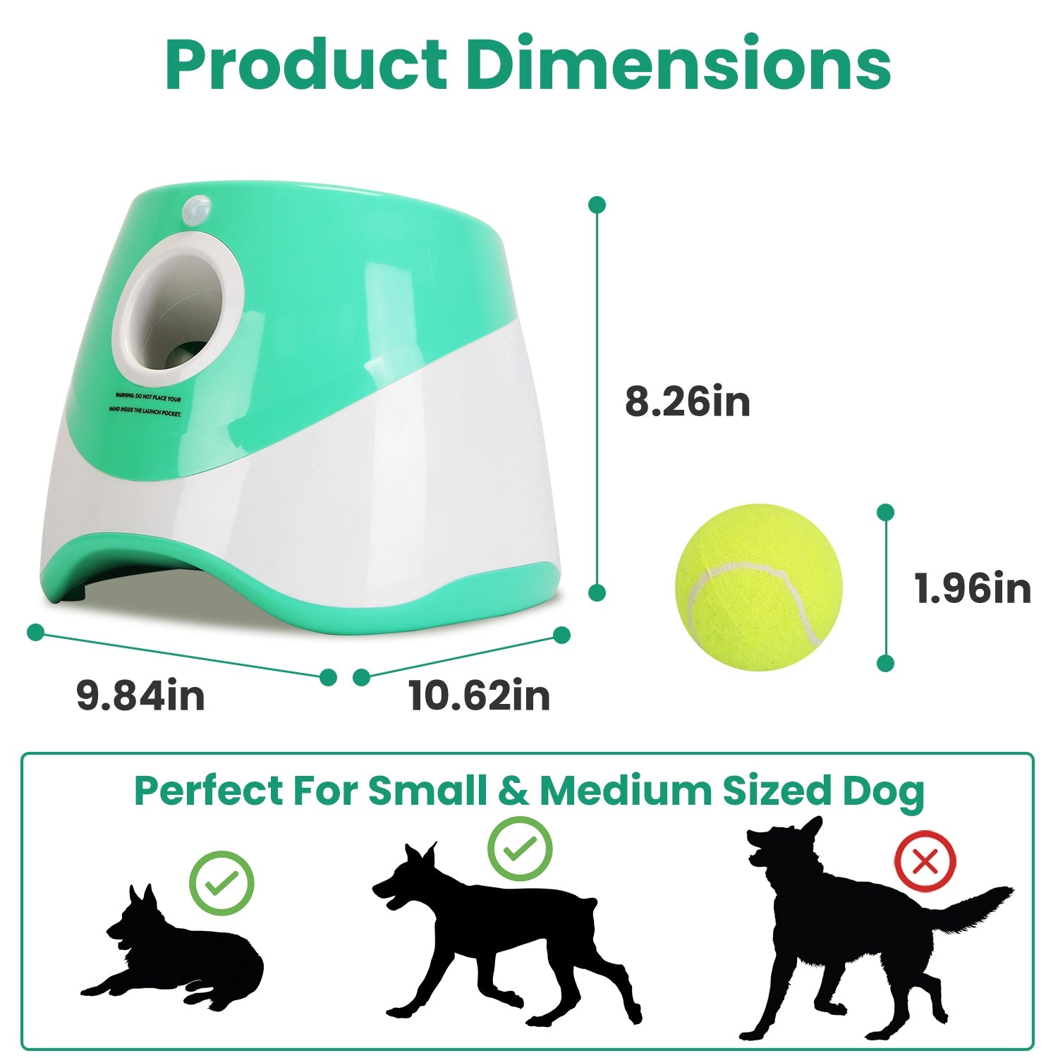 Premium Automatic Dog Ball Launcher with Adjustable Distance
