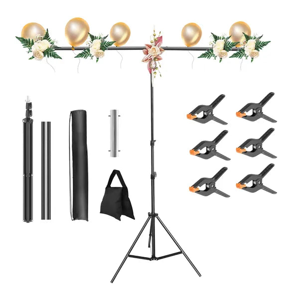 T Shape Backdrop Stand Adjustable Photography Kit