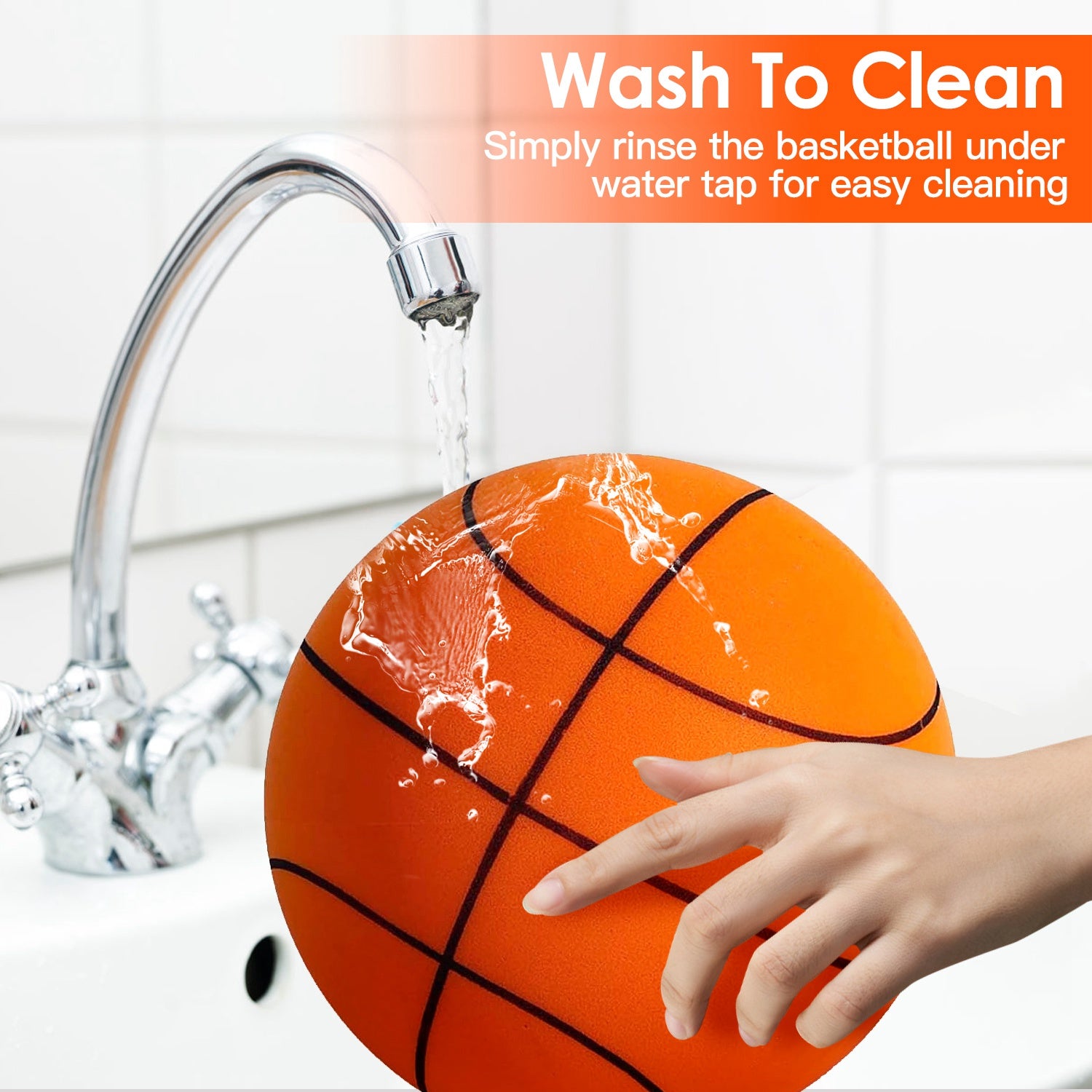 High-Density Indoor Training Silent Foam Basketball for Dribbling Practice