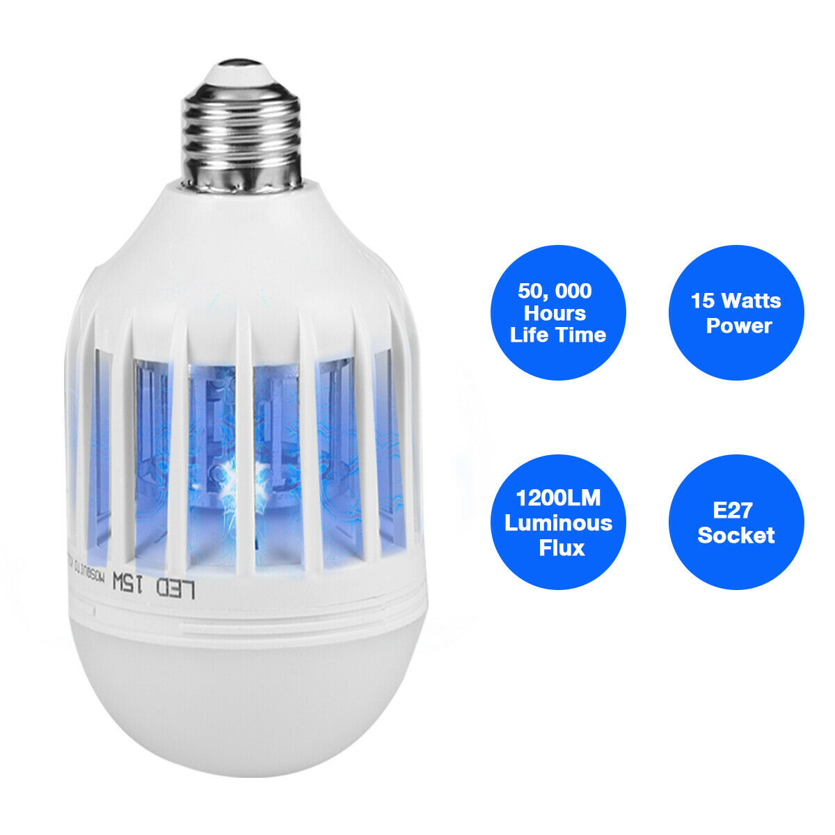 Bug Zapper Light Bulb E27 – Mosquito Killer Lamp Indoor Outdoor