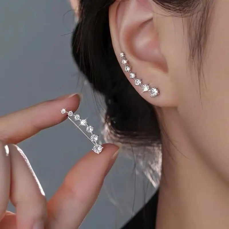 Elegant Shiny Earrings Flowing Luster Stylish Statement Jewelry